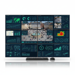 Qtenboard CCTV LCD <span class=keywords><strong>video</strong></span> tường nối màn hình đã làm công nghiệp lớp LCD ma trận hiển thị - Product Image 1