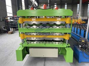 Machine de fabrication de tôles de <span class=keywords><strong>toiture</strong></span> en <span class=keywords><strong>zinc</strong></span> à triple rouleau à bon prix - Product Image 4