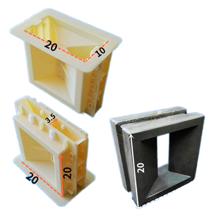 Cetakan ABS Modern Dua Sisi untuk Panel Jendela, Cetakan Beton Blok Dekoratif, Presisi Tinggi, Plastik dengan Finishing Poles - Product Image 6