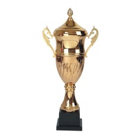 Haute Qualité Gloden Bronze Métal Tasse Artisanat Personnalisé 3D Design Prix Trophée Imprimé Cristal Base Laiton Sport Souvenirs Guft