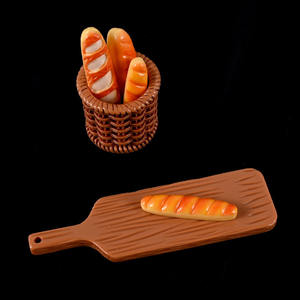 עיצוב מודרני שרף חדש צעצוע מקרר מגנט קריקטורה חמוד מטבח בגט מגנטי לחם קרם דבק מכתב diy - Product Image 4