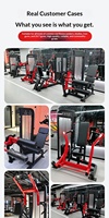Machine de musculation commerciale double usage pour extensions et curls des jambes, réglable, en acier robuste, pour entraînement assis des quadriceps et des ischio-jambiers, 1.6T