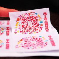 Impression d'étiquettes de code QR à données variables avec code de numéro de série, autocollants