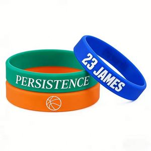 Bracelets en caoutchouc avec logo en relief coloré pour les événements caritatifs, bracelets en silicone - Product Image 4
