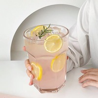 Großvolumiger, Verstärkter Kreativer Glasbecher für Kaltgetränke, Stiellos und Deckellos, Perfekt für Früchtetee im Sommer