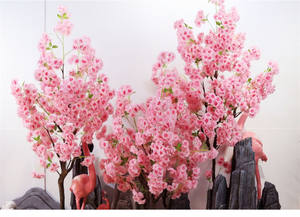Árbol de Cerezo en Flor, Bonsái, Decoración para Bodas, Hogar, Hotel, Plantas Grandes en Maceta, Flores, Árboles de Cerezo Artificiales Densos - Product Image 6