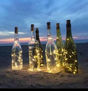 Giáng sinh trang trí ánh sáng cho Đảng Đèn nút chai light1m 2m 3M chai thủy tinh đồng LED lãng mạn tình yêu phong cách 10led 20LED 30LED - Product Image 6