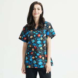 เสื้อผ้าทางการแพทย์ที่เข้าคู่กับท็อปส์ซู unisex ระบายอากาศเสื้อเชิ๊ตแขนสั้นสำหรับทุกเพศเสื้อยูนิฟอร์มพยาบาลโรงพยาบาลเสื้อโค้ทยูนิฟอร์มสปาใหม่ - Product Image 1