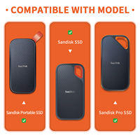 Étui Yinke EVA pour SanDisk Extreme Pro/SanDisk Extreme Portable SSD externe voyage étui dur housse de protection sac de rangement
