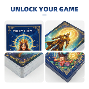 Cartas de <span class=keywords><strong>Tarot</strong></span> con UV Localizado Personalizadas, Certificación ICTI, Laminación Mate, Papel Reciclable para Sesiones de Lectura de <span class=keywords><strong>Tarot</strong></span>, Juego de Cartas de <span class=keywords><strong>Tarot</strong></span> para Regalos - Product Image 3