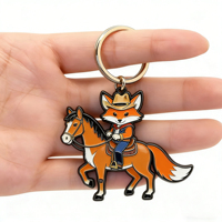 Gantungan kunci Promosi Aksesori gantungan kunci lucu Anime sublimasi kustom Logo desainer gantungan kunci gantungan kunci logam Enamel