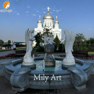 <span class=keywords><strong>Fontaine</strong></span> <span class=keywords><strong>d</strong></span>'<span class=keywords><strong>eau</strong></span> extérieure <span class=keywords><strong>d</strong></span>'ange de marbre de <span class=keywords><strong>d</strong></span>écoration de jardin de château à vendre - Product Image 2