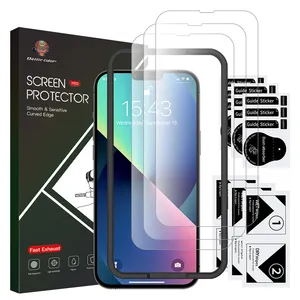Protetor de tela de vidro temperado 2.5d, proteção antiexplosão para iphone 12 13, 2022