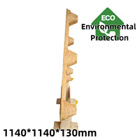 Palette en bois moulée simple face 4 voies, traitée thermiquement, hauteur de fourche 90 mm, meilleur prix de gros pour l'expédition internationale