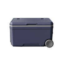 Refroidisseur extérieur PP chariot Camping glacière extérieur seau à glace en plastique grande capacité pêche 70L alimentaire PE boîte isolée
