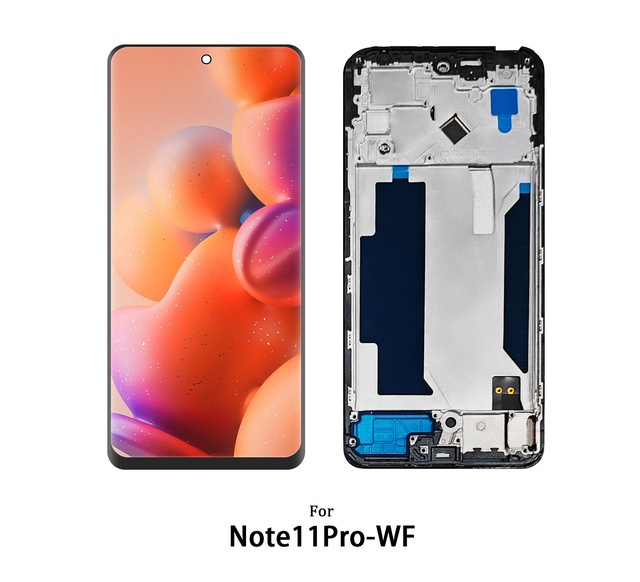 XJE Factory Mobile Phone Lcd 6.6'' Touch Screen for XIAOMI NOTE11PRO INCELL with Frame Touch Digitizer Assembly Replacement