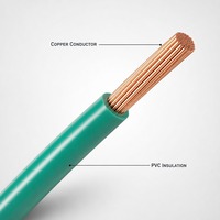 Câble électrique pour câblage domestique, fil de cuivre monoconducteur isolé en PVC 450 750V BV BVR