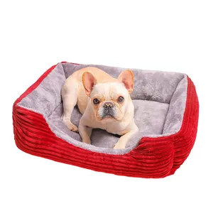Küçük kediler veya köpekler için kanepe köpek yatağı çıkarılabilir yıkanabilir kapak Pet yatak yumuşak büyük boy köpek yatağı
