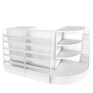 <span class=keywords><strong>Mostrador</strong></span> <span class=keywords><strong>de</strong></span> Caja Moderno y Elegante, Modular, <span class=keywords><strong>de</strong></span> Acero/Metal/<span class=keywords><strong>Madera</strong></span>, para Supermercados - Product Image 3