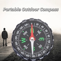 Mini boussole de survie portable d'urgence pour les voyages en plein air, la randonnée, légère, durable, en ABS acrylique, guide de direction