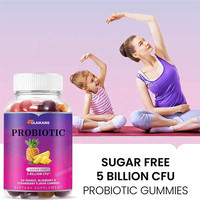 Gummies Probiotiques Marque Blanche 5 Milliards UFC Sans Sucre Complément Alimentaire pour la Santé Digestive Adultes & Enfants 60 Unités