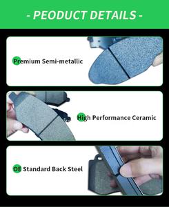 Plaquettes de frein arrière XJ Wholesale SP1391 pour Geely Emgrand, MG GS, HS, MG5, RX5, Fox, Peugeot 1007, 207, <span class=keywords><strong>208</strong></span>, 307, 308 - Product Image 3