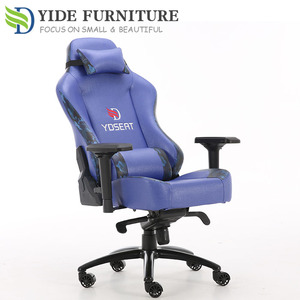 <span class=keywords><strong>Chaise</strong></span> de jeu ergonomique avec accoudoirs 4D, couleur bleue, pour poste de travail et laboratoire informatique, nouveau design, avec roulettes - Product Image 5