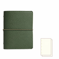 Mini carnet en cuir avec porte-clés et clip en alliage de zinc, cadeau décoratif écologique
