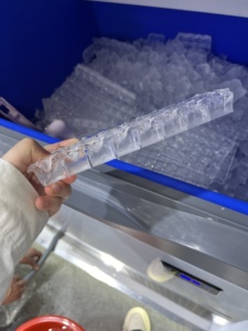 Machine à glaçons carrés en acier inoxydable à refroidissement par air/eau, économie d'énergie, 200 lb (100 <span class=keywords><strong>kg</strong></span>/24h), pour restaurant et café - Product Image 5