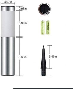 Lámpara Solar para Camino con 3 LED, Panel Solar, Batería Recargable, Resistente al Agua, para Jardín, Patio, Camino de Entrada - Product Image 3