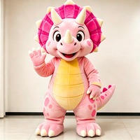 Costume de mascotte de dinosaure Triceratops mignon de dessin animé pour les fêtes d'enfants et les événements promotionnels scolaires