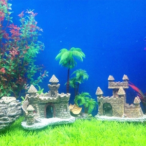 Castillo de resina Artificial de tanques, ornamento de paisaje de Acuario, decoraciones para tanque de peces, estatua - Product Image 6