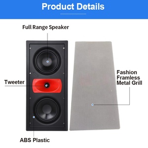 Sistema de audio PA Altavoz de cine en casa sin marco de techo de pared portátil de alta fidelidad de 2 vías - Product Image 5