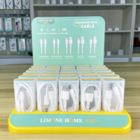 Kotak display ponsel pintar terlaris dengan set kabel usb Tipe C mikro