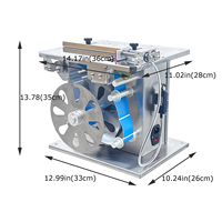 Machine d'étiquetage semi-automatique en L à 90 degrés pour coins de cartons / Machine d'étiquetage à angle droit pour boîtes express