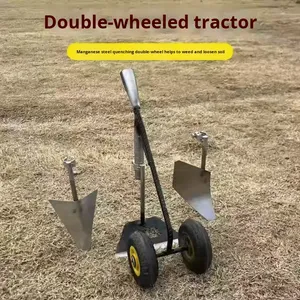 Bán buôn vườn làm cỏ hoe cho nông nghiệp sử dụng 2-bánh Xe trang trại công cụ giả mạo thép Đào Công cụ với hai bánh xe - Product Image 3