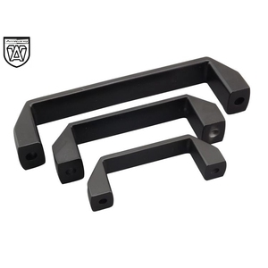 Poignée de porte d'armoire en alliage d'aluminium noir, pour équipement industriel, 90mm, 120mm, 180mm - Product Image 2