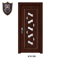 Porte intérieure solide en bois de mélamine de chambre à coucher de conception moderne pour la maison