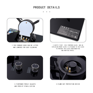 Estufa de <span class=keywords><strong>gas</strong></span>/eléctrica de combinación de <span class=keywords><strong>dos</strong></span> quemadores incorporada para el hogar Dormitorio RV Uso al aire libre Grado comercial - Product Image 5