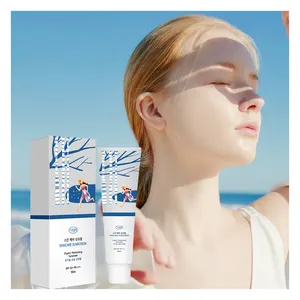 Private Label Korean Skincare Sunscreen SPF50 Protection Anti UVA UVB Blue Light Brightening Cream Makeup Custom
