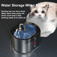 Fontaine à eau intelligente populaire pour animaux de compagnie, en acier inoxydable, avec filtre, pour le nettoyage de l'eau et la boisson des chats