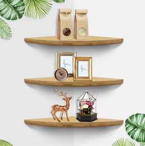 Thiết lập của <span class=keywords><strong>3</strong></span> tre nổi góc tường kệ hiện đại đa chức năng lưu trữ giá bền vững thiết kế vuông - Product Image 2