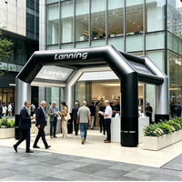 Tente arche gonflable imperméable personnalisée pour salon professionnel et événement en plein air