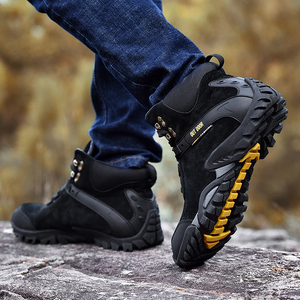 Stivali da <span class=keywords><strong>Trekking</strong></span> da uomo stivali da <span class=keywords><strong>Trekking</strong></span> impermeabili scarpe da arrampicata da montagna Sneakers da campeggio resistenti all'usura stivali da neve <span class=keywords><strong>invernali</strong></span> da esterno uomo - Product Image 3