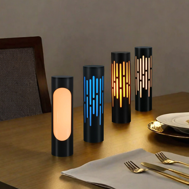 Portable Smart Touch 3 Color Dimming Metal Table Lamp, USB-C Rechargeable LED Desk Light for Bedroom/Home/Dining Room Decor