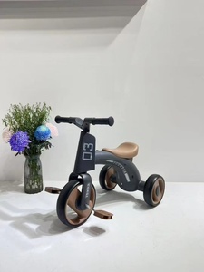 Triciclo <span class=keywords><strong>para</strong></span> Niños, Bicicleta de Equilibrio <span class=keywords><strong>para</strong></span> Bebés de 2 a 4 Años, de Plástico, Antivuelco, con Música, Luces y Llantas No Inflables - Product Image 3