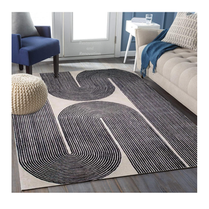 Tapis modernes faits à la main en laine beige 6x9 à 12x15 touffetés à la main pour chambre à coucher et cuisine Tapis de sol polyvalents pour la maison - Product Image 1