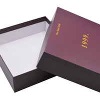 Boîte cadeau en carton rigide recyclable avec fermeture magnétique, logo personnalisé, écologique, lamination mate, fenêtre transparente en PVC