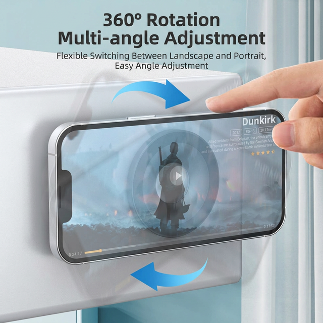 Wall-mounted for Magnetic Phone Holder Waterproof Case Magnetic Adhesive Pads for for Bathroom Use Alloy Material