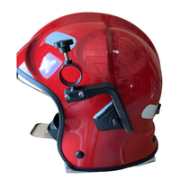 Casque/équipement de sécurité pour pompier PA66 rouge/noir/blanc/jaune de qualité supérieure avec module d'éclairage intégré et deux visières pour le sauvetage